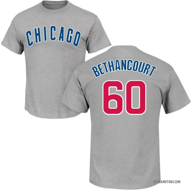 Christian Bethancourt Men's Gray Chicago Cubs Roster T-Shirt -