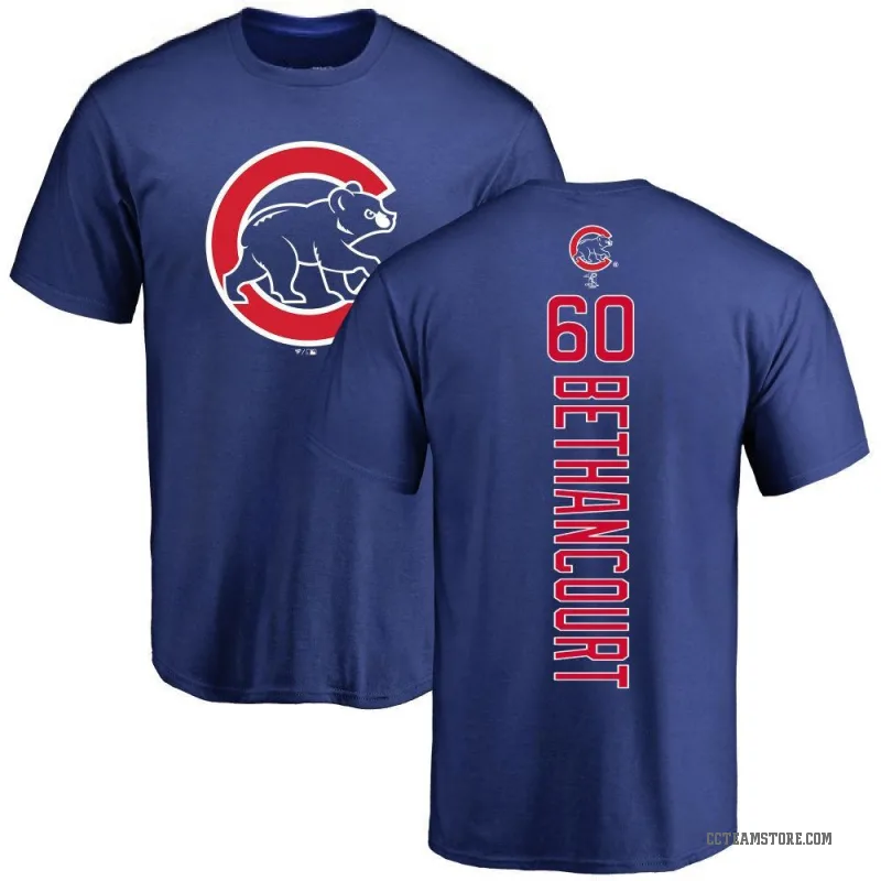 Christian Bethancourt Men's Royal Chicago Cubs Backer T-Shirt -