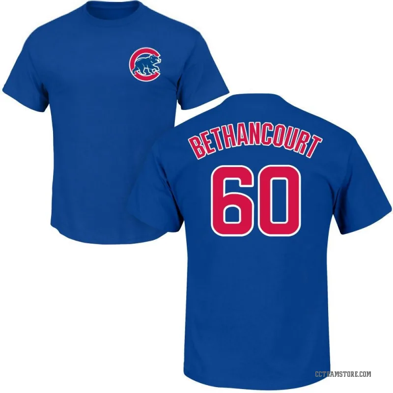 Christian Bethancourt Men's Royal Chicago Cubs Roster T-Shirt -