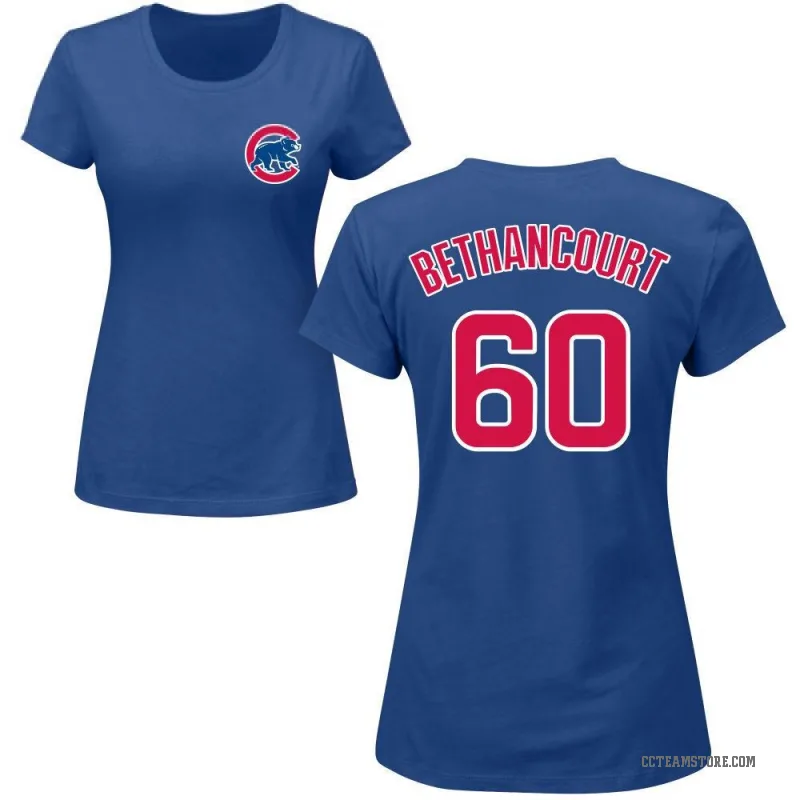 Christian Bethancourt Women's Royal Chicago Cubs Roster T-Shirt -