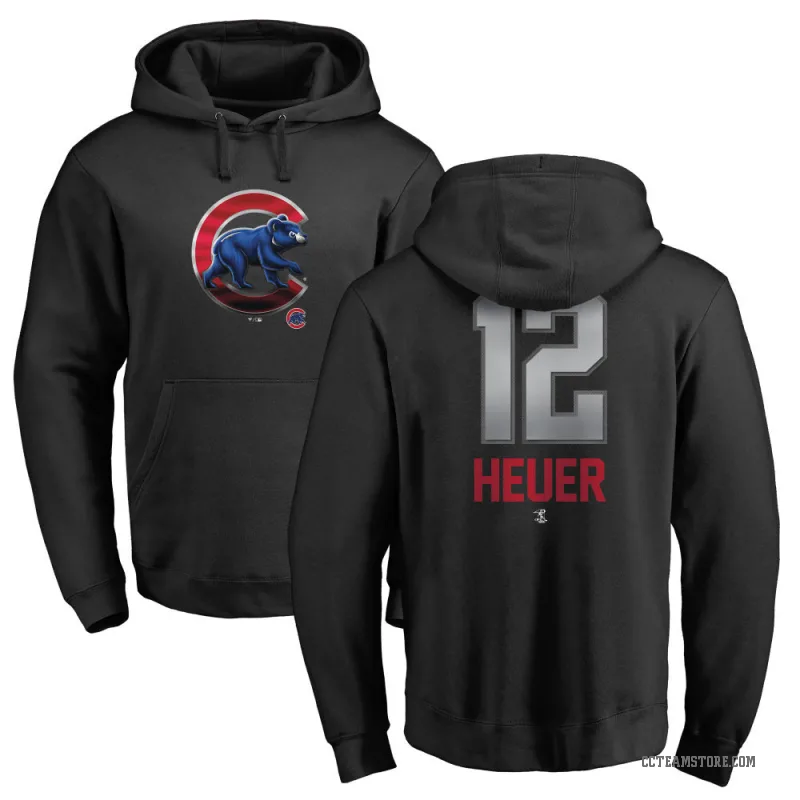 Codi Heuer Men's Black Chicago Cubs Branded Midnight Mascot Pullover Hoodie -