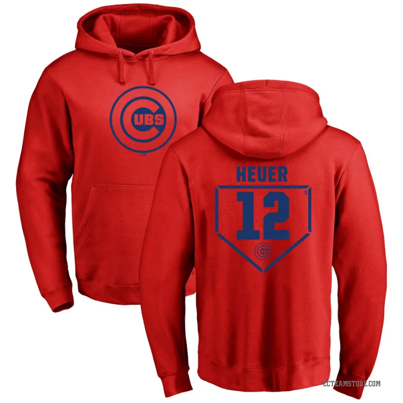 Codi Heuer Youth Red Chicago Cubs Branded RBI Pullover Hoodie -