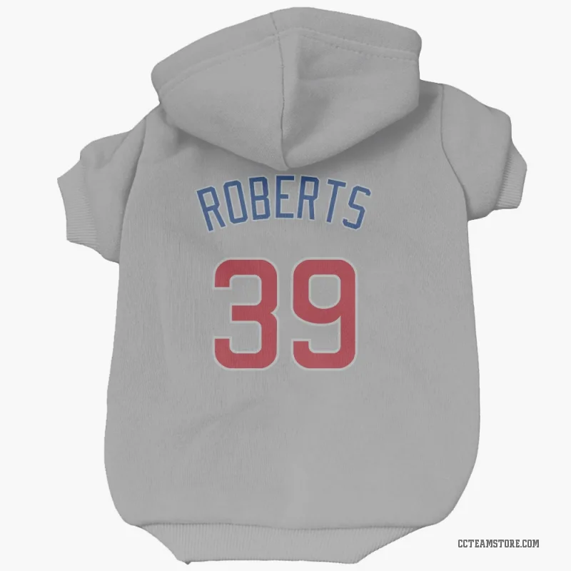 Ethan Roberts Gray Chicago Cubs Cat & Dog Pet Hoodie