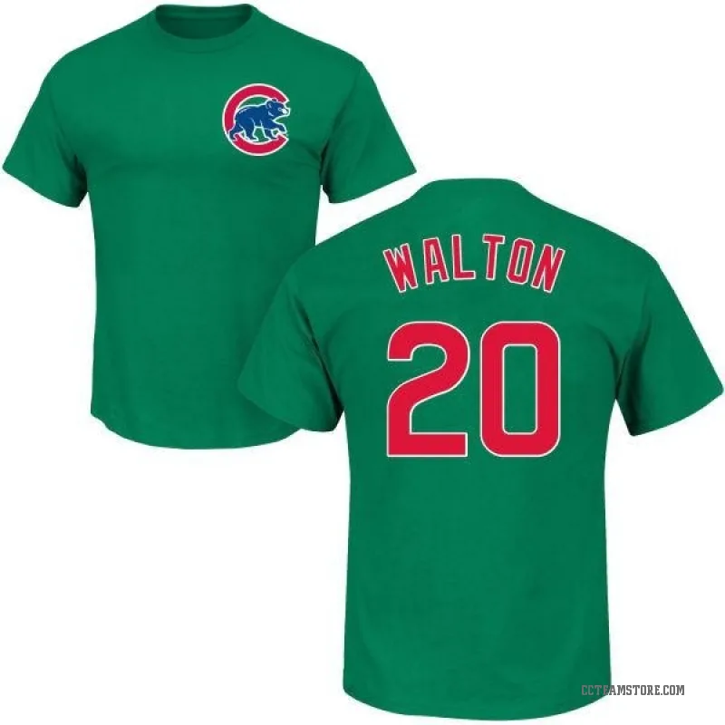 Jerome Walton Men's Green Chicago Cubs St. Patrick's Day Roster T-Shirt -