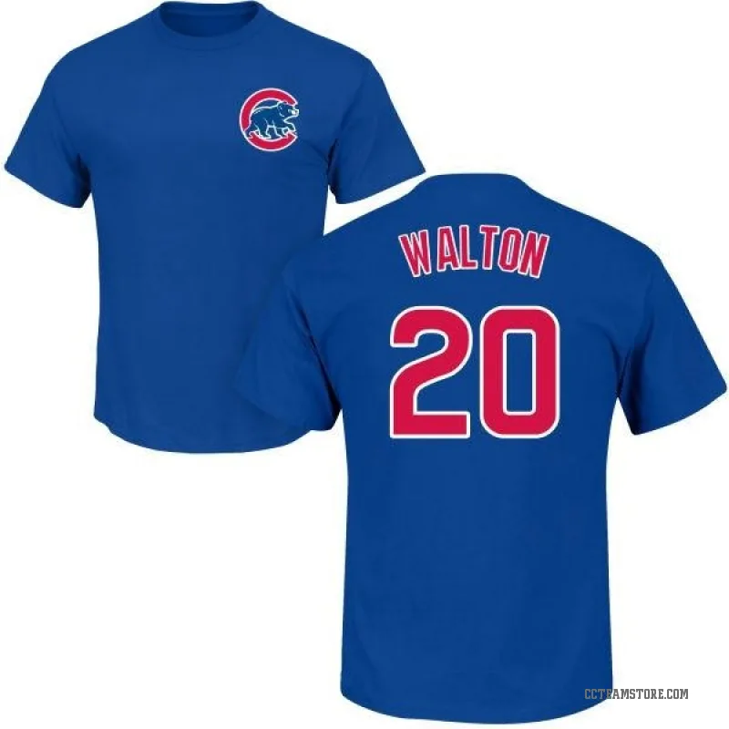 Jerome Walton Men's Royal Chicago Cubs Roster T-Shirt -