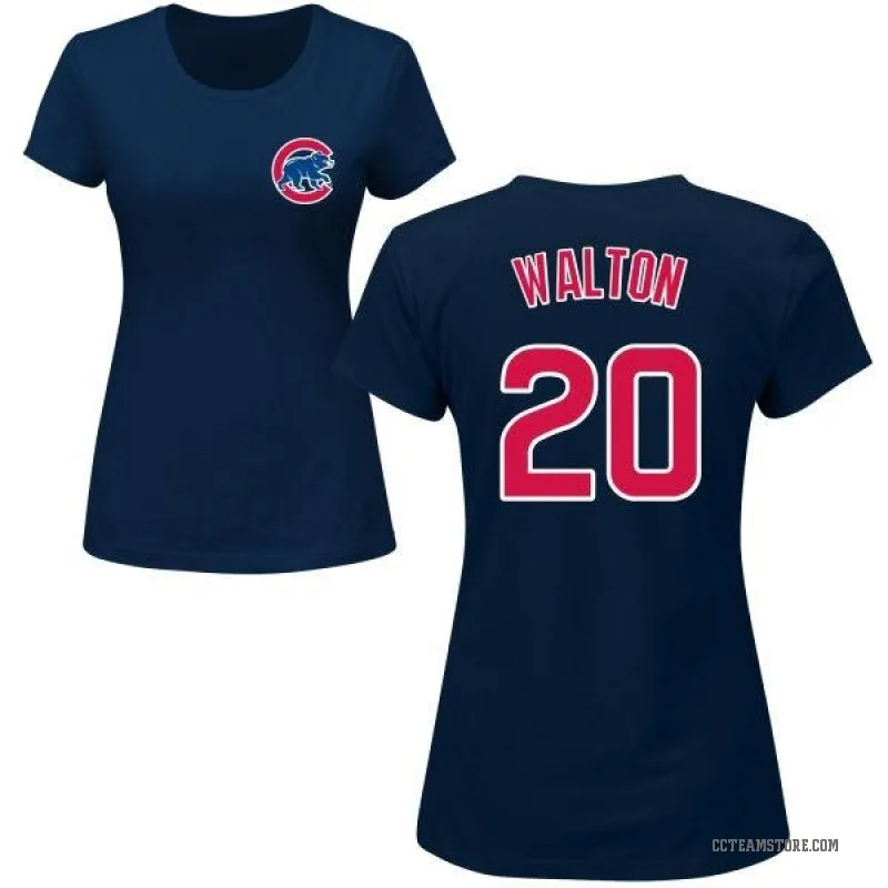 Jerome Walton Women's Navy Chicago Cubs Roster T-Shirt -