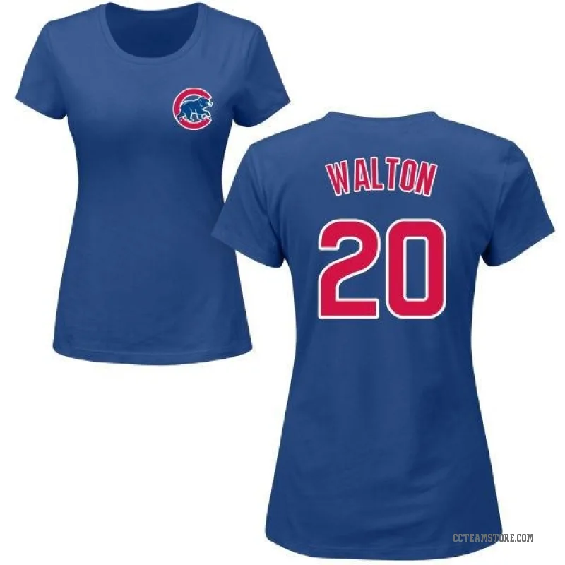 Jerome Walton Women's Royal Chicago Cubs Roster T-Shirt -